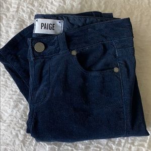 Low-Rise Corduroy Paige Jeans